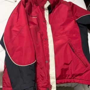 Men’s Columbia fleece lined ski jacket